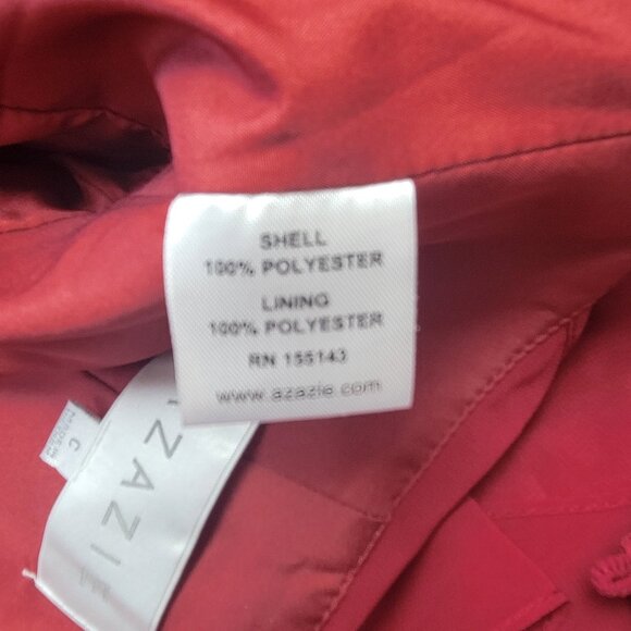 Azazie 'Danica' Bridesmaid Dress Burgundy Halter Neck A-Line Pleated NWT - Picture 12 of 12